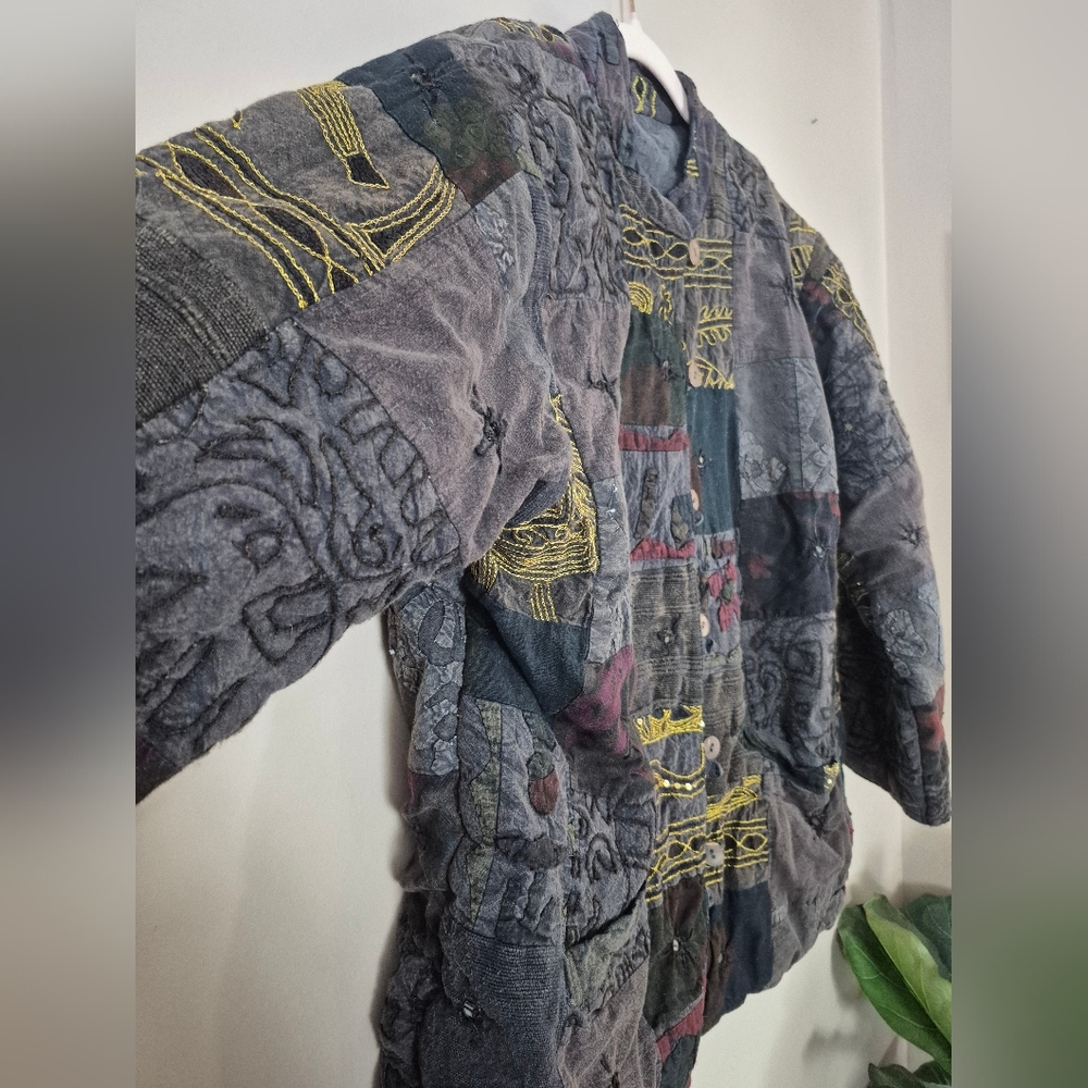 Vintage Patchwork Jacket - image 2